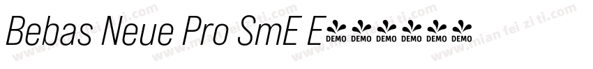 Bebas Neue Pro SmE E字体转换